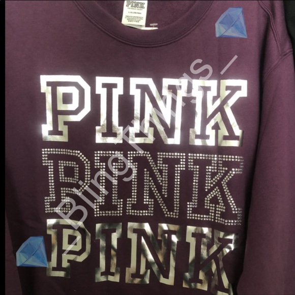 💎Pink bling shine crew and legging set💎 - Picture 2 of 5